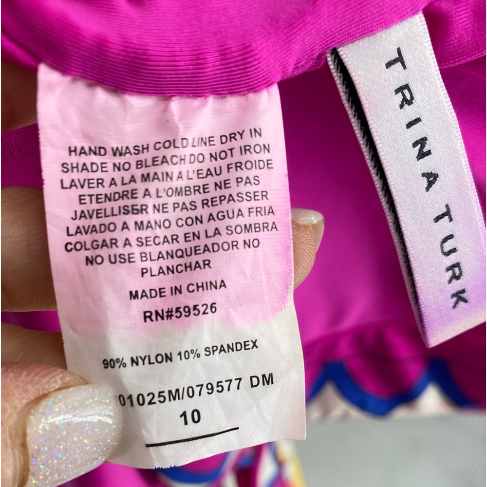 Trina Turk Sevilla V Plunge one piece swimsuit - Picture 5 of 7